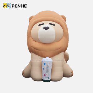 Top Quality Custom Inflatable Lion Mascot for Mall Promotion