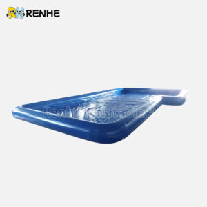 Top Quality Custom Print L-Shaped Blue Inflatable Pool Bulk