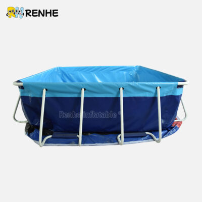 1 Premium Material Stable Structure Blue Frame Pool Easy Assemble