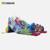 Playful Wide-body Multi-hue Kids Safe Inflatable Dry Slide for Park