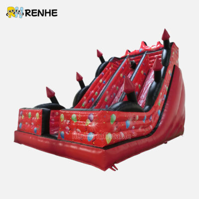 Stable Commercial Grade Festive Inflatable Dry Slide for Events