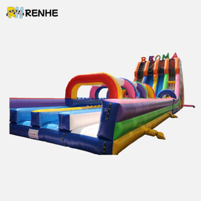 Low-Cost Premium PVC Rainbow Inflatable Water Slide