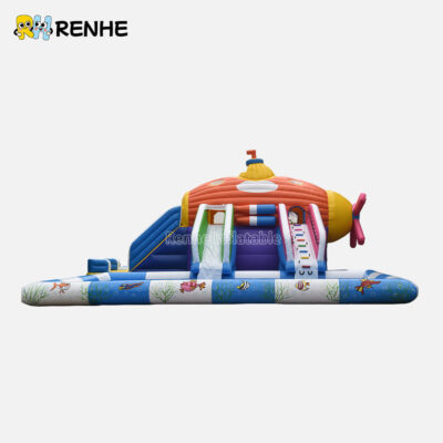 1 Playful Underwater Adventure Inflatable Water Slide for Kids
