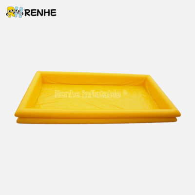 2 Industrial Grade Eco Friendly Yellow Foldable PVC Inflatable Pool