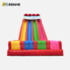 2 Kids Friendly Stable Structure Red Rainbow Inflatable Dry Slide