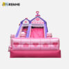 2 Customizable Cute Pink Princess Inflatable Play Slide for Kids