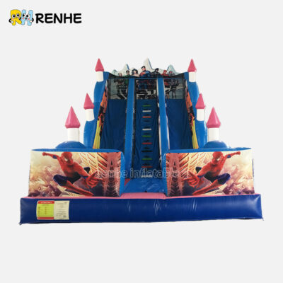 Affordable Premium PVC Superhero Inflatable Dry Slide