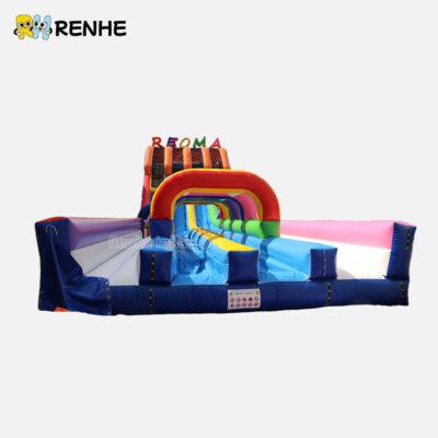 Low-Cost Premium PVC Rainbow Inflatable Water Slide