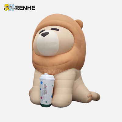 2. Top Quality Custom Inflatable Lion Mascot for Mall Promotion