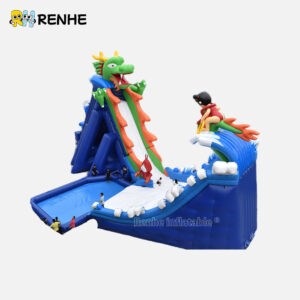 Customizable Dragon Themed Giant Inflatable Water Slide