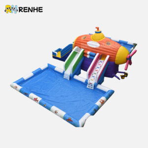 Playful Underwater Adventure Inflatable Water Slide for Kids