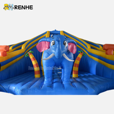 Giant Elephant Themed Inflatable Water Slide for Parks