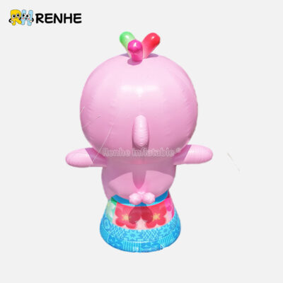 4 Theme Park Matching Durable Theme Custom Inflatable Pink Dolphin