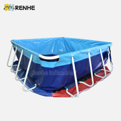 4 Premium Material Stable Structure Blue Frame Pool Easy Assemble