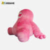 Odorless Theme Custom Fluffy Inflatable Pink Plush Doll Decoration