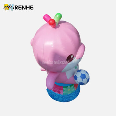 5 Theme Park Matching Durable Theme Custom Inflatable Pink Dolphin