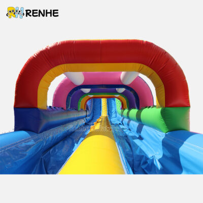 Low-Cost Premium PVC Rainbow Inflatable Water Slide