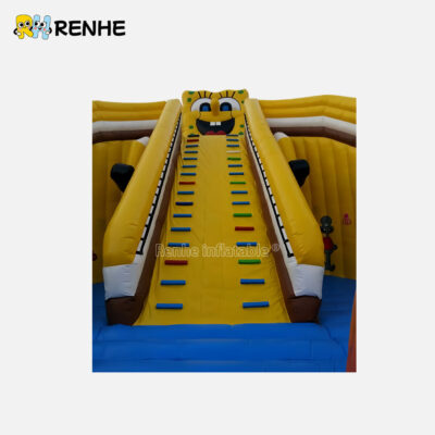 Non-Toxic SpongeBob Inflatable Water Slide for Kids