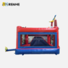 Pirate Ship Inflatable Bounce House with Slide for Backyard Recreation