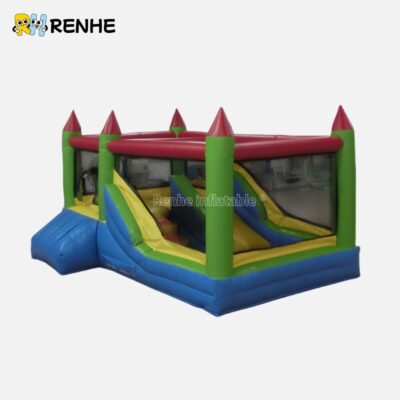 Durable Inflatable Bounce Castle with Slide for Active Playtime