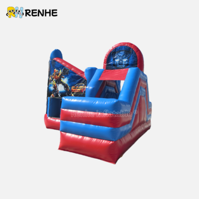 1 Non-toxic Inflatable Bounce House with Slide for Public Community Event