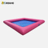 Pink Square Inflatable Pool with Minimalist Design for Family Gatherings