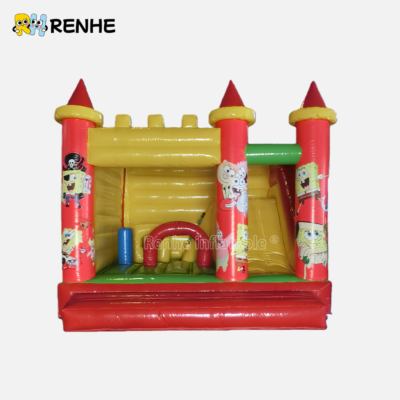 Portable Inflatable Bounce Castle Quick Setup for Family Backyard Fun