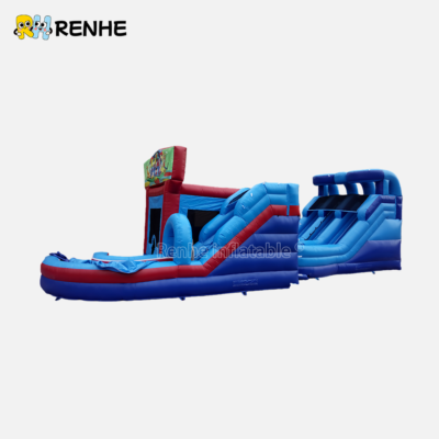 Family Fun Inflatable Bounce House with Slide for Backyard Weekend Gatherings