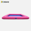 Pink Square Inflatable Pool with Minimalist Design for Family Gatherings
