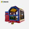 Rainbow Inflatable Bounce Combo House for Backyard Birthday Parties