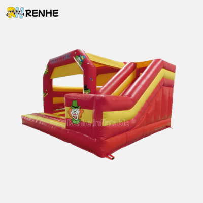 Circus Party Time Inflatable Bounce House for Carnival-Themed Birthday Parties