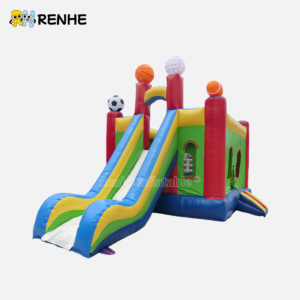 Custom Design Sports-Themed Bounce House for Indoor Play Centers