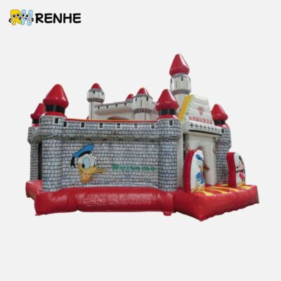 Inflatable Castle Waterproof Tear Resistant with Custom Logo for Outdoor Indoor Amusement