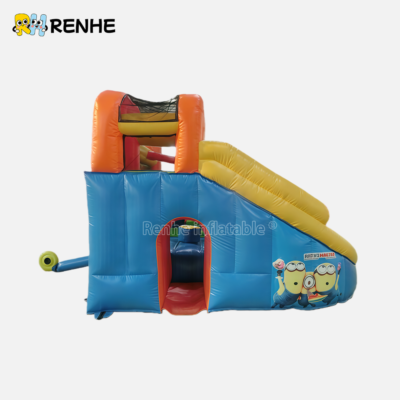 Customizable Cartoon Inflatable Bounce House with Slide for Brand Activation