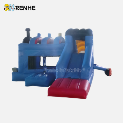 Quick Inflate Train Themed Inflatable Bounce Castle for Easy Setup
