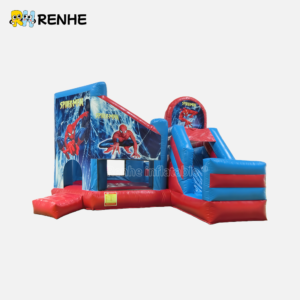 Customizable Cartoon Bounce House with Slide for Brand Activation