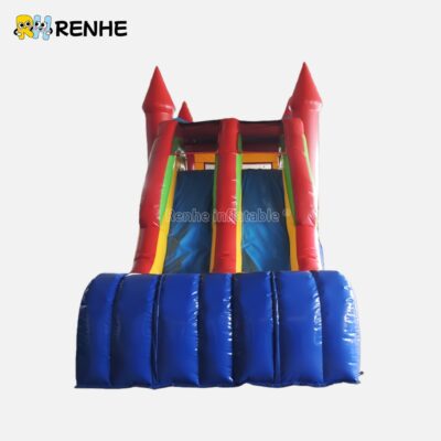 Thrilling Double-Slide Inflatable Castle for Group Entertainment