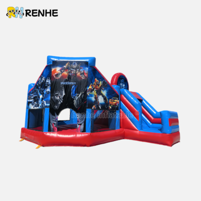 3 Non-toxic Inflatable Bounce House with Slide for Public Community Event