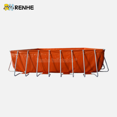 Durable Use Frame Pool with Drain Valve for Community Events