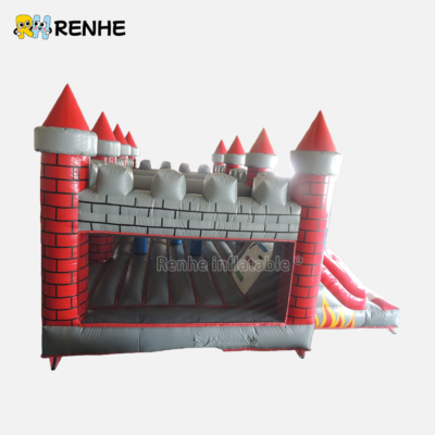 Inflatable Castle Waterproof Tear Resistant with Custom Logo for Outdoor Indoor Amusement
