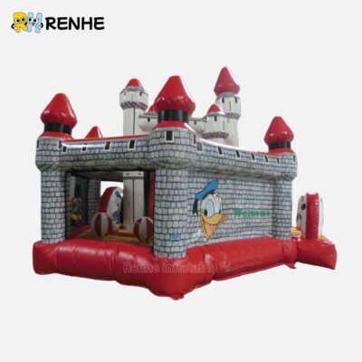 Inflatable Castle Waterproof Tear Resistant with Custom Logo for Outdoor Indoor Amusement