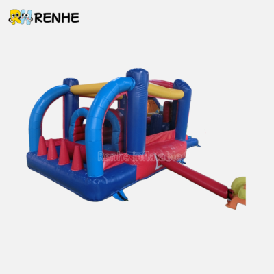 Safe Rounded Edges Inflatable Bounce Castle with Slide for Children Play