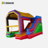 Rainbow Inflatable Bounce Combo House for Backyard Birthday Parties