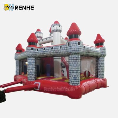 Inflatable Castle Waterproof Tear Resistant with Custom Logo for Outdoor Indoor Amusement