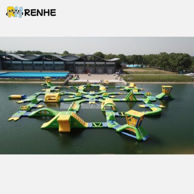 2 Customized Inflatable Water Park for Outdoor Summer Festival Events