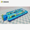 2 Commercial Grade U-Shaped Inflatable Water Park Obstacle Course for Lake & Pool
