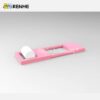 3 Modular Pink Inflatable Water Obstacle Course Components for Custom Aqua Parks