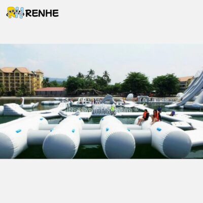 3 Large-Scale Floating Inflatable Water Park Obstacle Attraction for Events