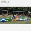 3 Colorful Modular Inflatable Water Park Obstacle Course for Amusement Park