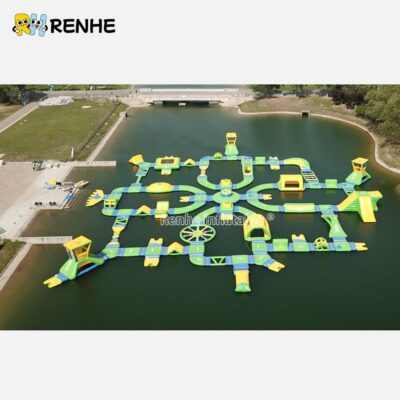 4 Customized Inflatable Water Park for Outdoor Summer Festival Events
